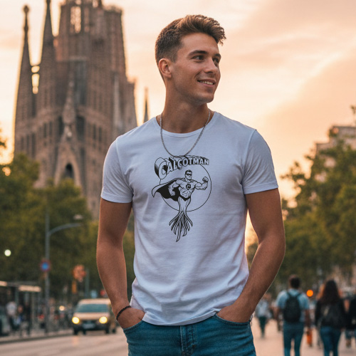 Calçotman Camiseta blanca hombre