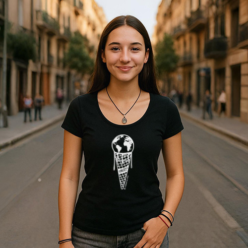 ULTIMO POSTRE Camiseta negra ULTIMO POSTRE Camiseta negra